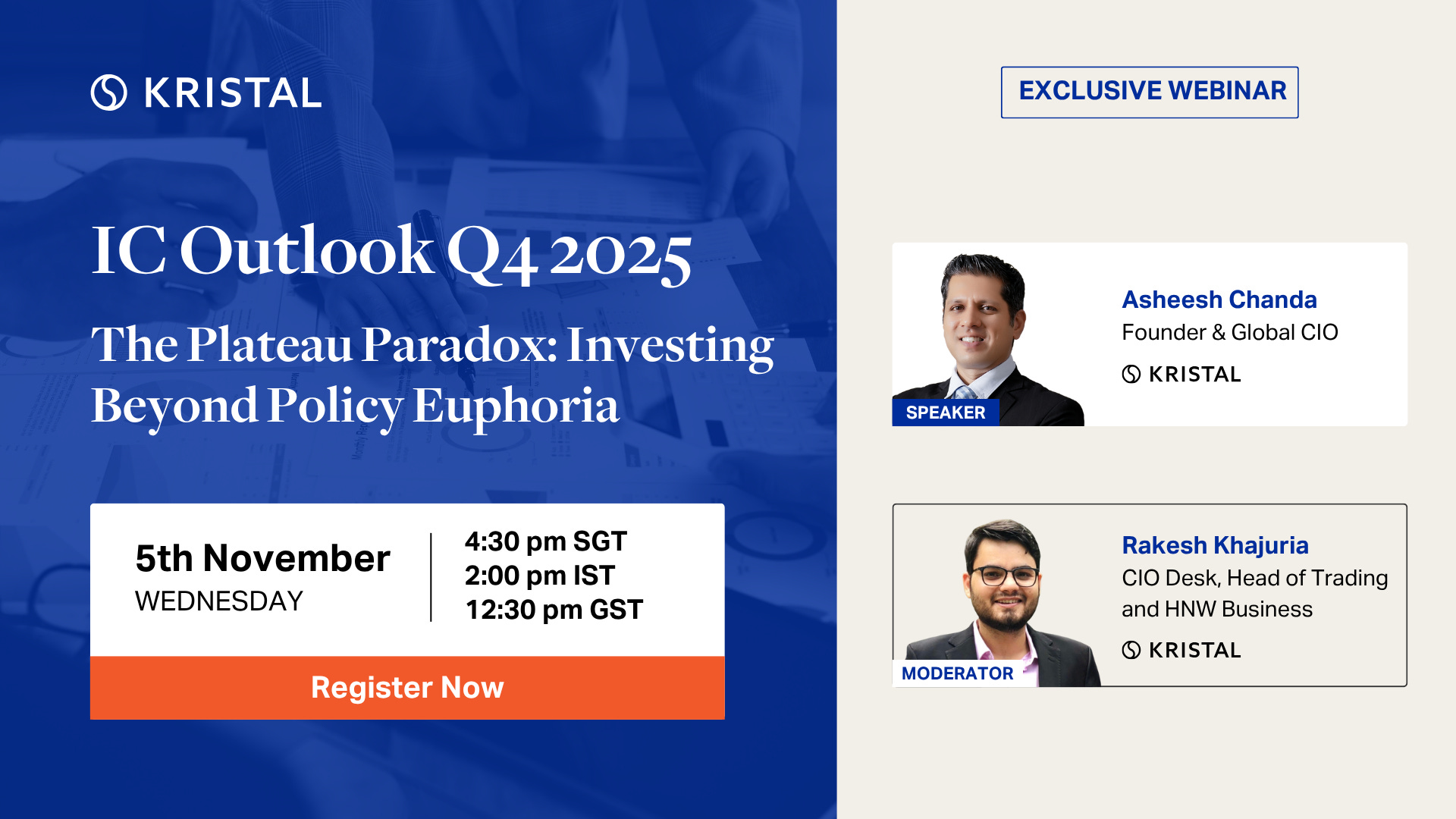 [⚠️Webinar Alert] IC Outlook Q4 2025 | The Plateau Paradox: Investing Beyond Policy Euphoria