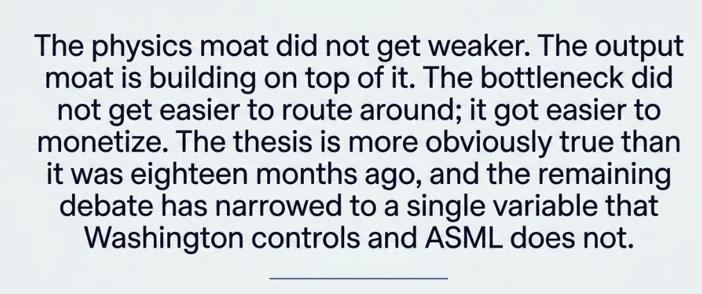 ASML 1Q26 Earnings: The Bottleneck Gets Priced Differently