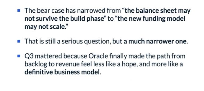 Oracle’s 3QFY26 Earnings: The Monetization Bridge